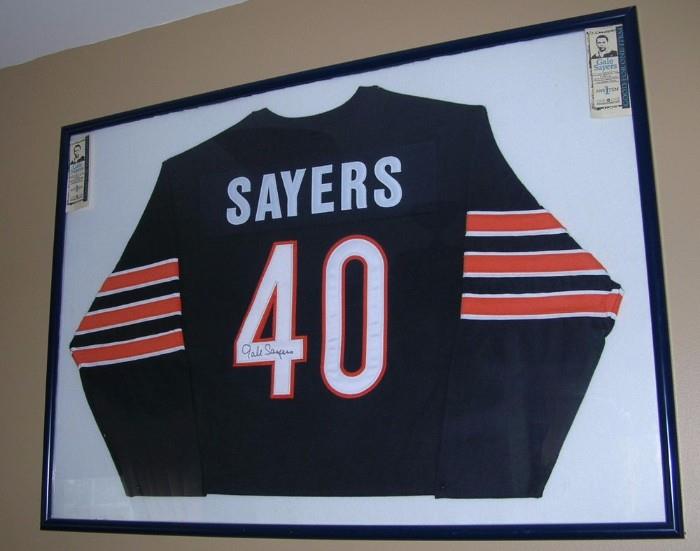 Gale Sayers signed jersey, guaranteed authentic