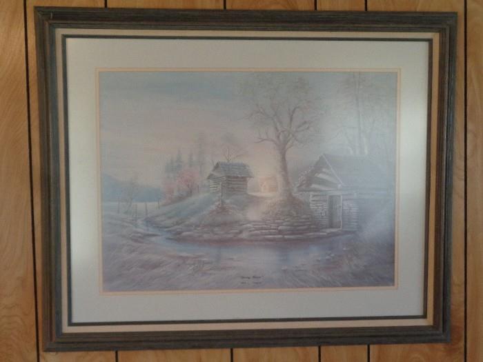 Arnold McDowell framed print " Spring House " 