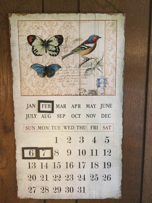 Perpetual Wall Calendar (SEE YOU ON FEB. 6 & 7!)