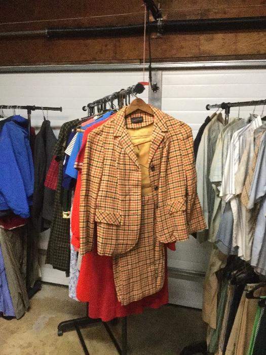 Three Full Racks of Vintage Clothes