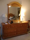 Double dresser with mirror