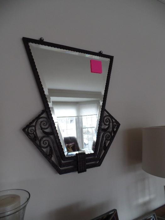 Antique French Art Deco mirror