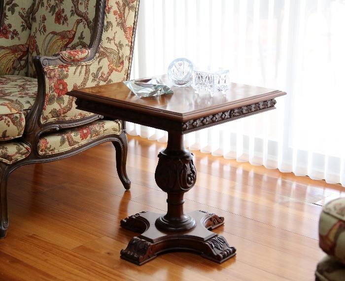 The table is sold, but items on it are still available for purchase.