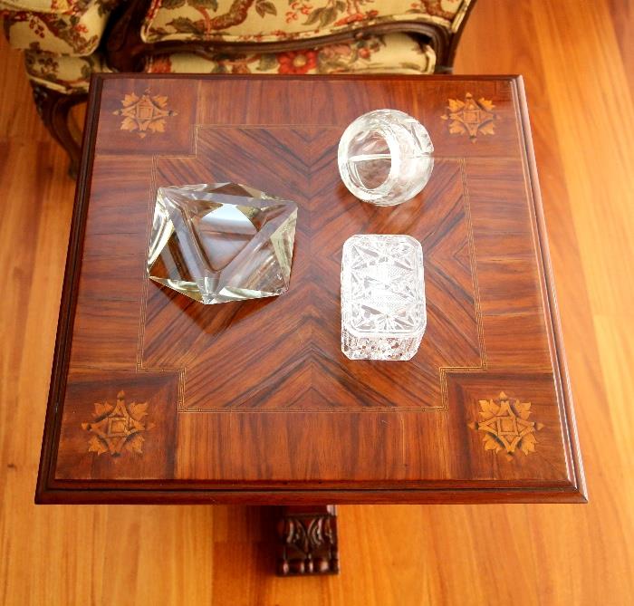 This table is sold, but the items on it are available for purchase.