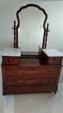 Antique Walnut Dresser w/ Mirror