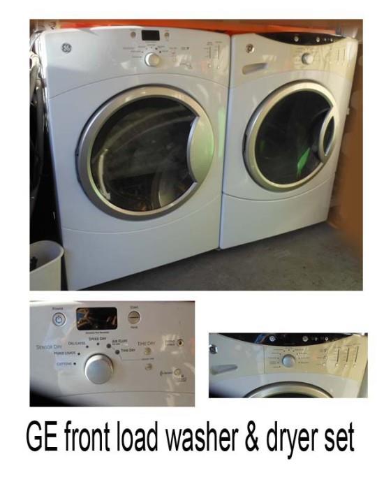Washer & Dryer, GE front load - real nice