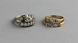 Lot 1005:  VINTAGE 14K WHITE GOLD WEDDING SET AND A 14K YELLOW GOLD WEDDING SET http://www.invaluable.com/auction-lot/vintage-14k-white-gold-wedding-set-and-a-14k-yell-1005-c-37c4fc6b34