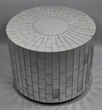 Lot 1054: UTTERMOST CO. MIRROR TILED CYLINDER COCKTAIL TABLE http://www.invaluable.com/auction-lot/uttermost-co.-mirror-tiled-cylinder-cocktail-tabl-1054-c-9cc4927847
