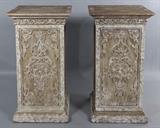 Lot 1076: PAIR OF LARGE SQUARE WHITEWASHED WOOD PEDESTALS http://www.invaluable.com/auction-lot/pair-of-large-square-whitewashed-wood-pedestals-1076-c-6e048d99d6