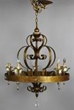 Lot 1384: SCROLLING FIVE LIGHT PENDANT CHANDELIER http://www.invaluable.com/auction-lot/scrolling-five-light-pendant-chandelier-1384-c-fd2455fb29