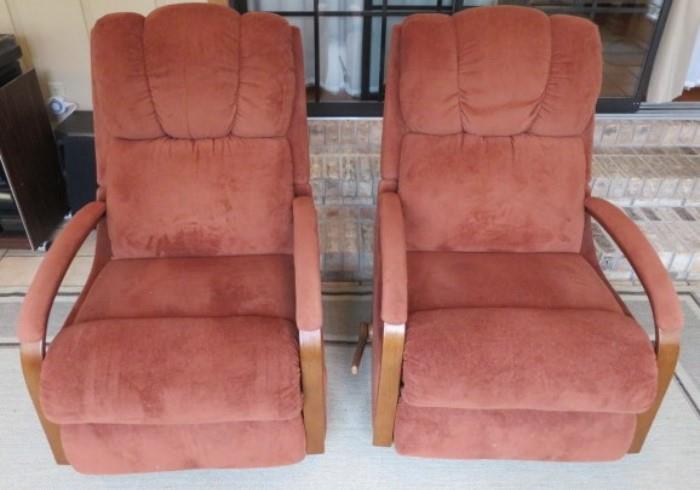 Pair Lazboy Recliners