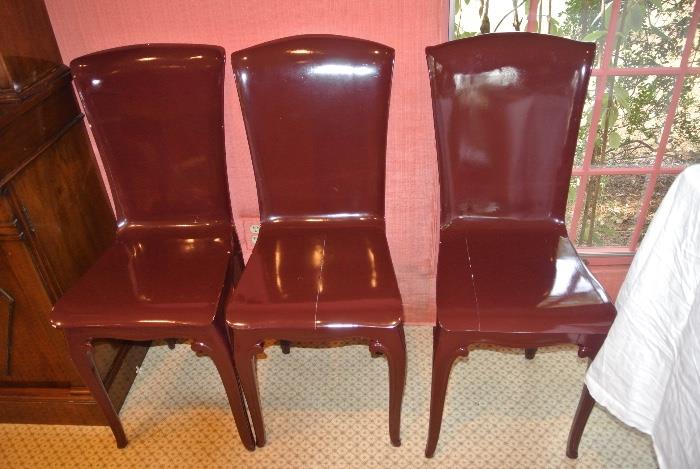 Three Wood Greenbaum Interiors Chairs
