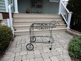 Woodard Patio Cart with Glass. The Glass is already packaged for Shipping.