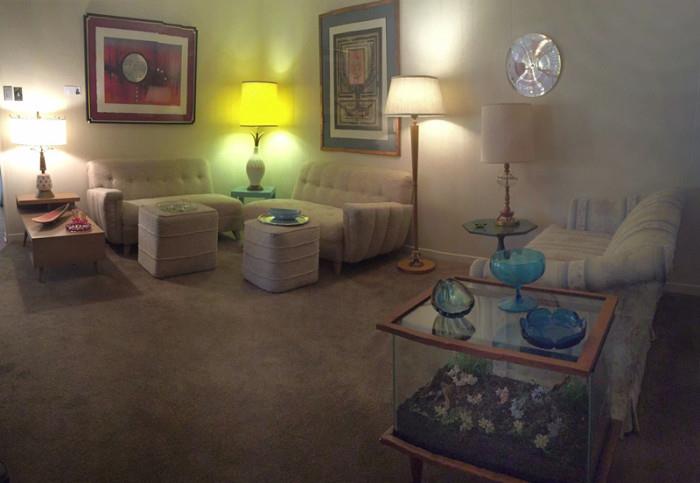 Mid-Century Sectional Sofa, Mid Century Lamps, Mid Century Floor Lamp, MCM Coffee Table