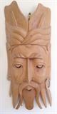 Skillfully Carved Wood Asian Mask