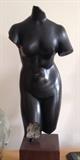 Museum Reproduction Female Torso on Wood Stand