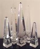 CRYSTAL OBELISKS, Incl. Baccarat