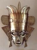 Impressive Large Mexican Tin Mask