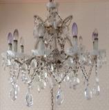 French Style 10-Light Cut Crystal Chandelier