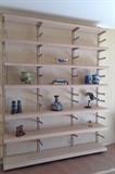 Decorator Waterfall Front Wall Unit with Brushed Aluminum Standards