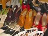 Over 200 pairs of woman's shoes.