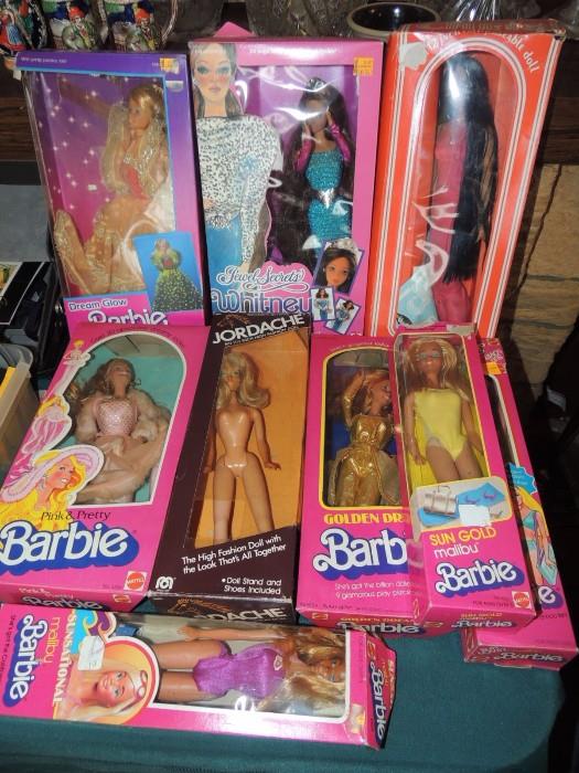 1980's Barbies in boxes