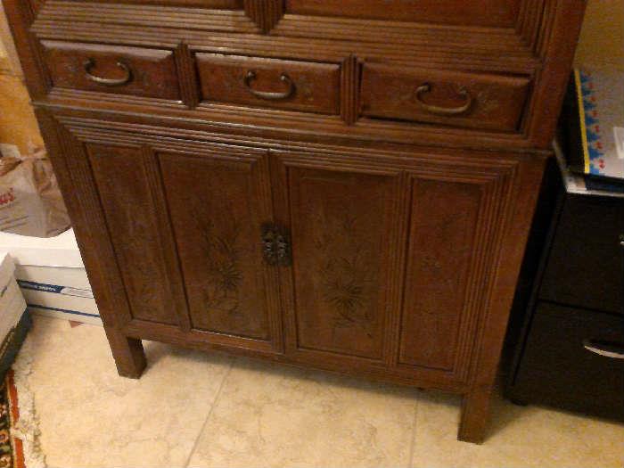 Antique Asian cupboard