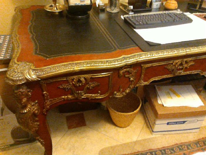 Louis XV style ormolu desk antique