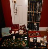 Jewelry: Necklaces, Bracelents, Pins and watches