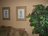 Pictures throughout the house.