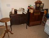 Antique Victrola, Stereo Console, Small Tables, etc.