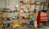 Excuse the mess. We will be organizing the tools soon.