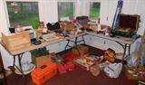 Tools, Poulan Blower, Tool boxes and sets, sockets, Miscellaneous hand tools and construction supplies & tools.