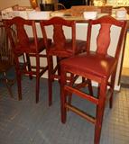 Three Bar Stools, also have one swivel bar stool with back and other basic barstools (not shown in photos)