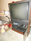 This is one of two televisions available.