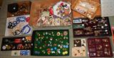 Clip on/Screw on earrings, necklaces, coca-cola pins, buttons, olympic pins, Case knives, Old Timer, Mens and Ladies watches, stop watch, pocket watch, etc.