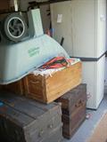 Workforce Garage Cabinet, Old Trunks, etc.