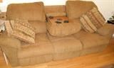 Reclining Sofa - has matching loveseat.     Fair condition.