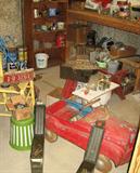 Vintage Pedal Car, Tools, Ammo Boxes, etc.