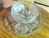 Large Beautiful Punch Bowl with underplate. This is one of many Punch Bowls available at this sale.