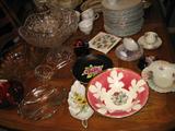Several punch bowls, Hand Painted bowls, etc.
More than shown here!!!