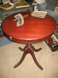 Mahogany Drum Table