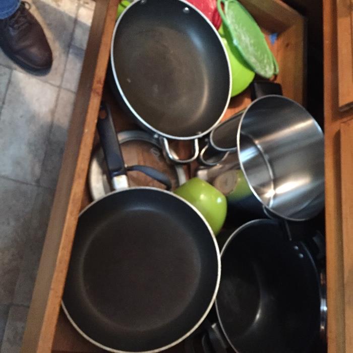 Lot od kitchen items, many never used and appliances in original boxes some never opened