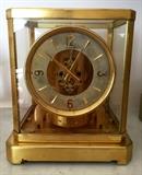 Le Coultre Brass Mantel Clock   