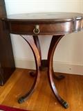 Pair of Scalloped Mahogany Side Tables  