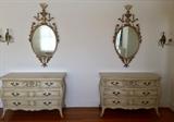 Pair of French Provincial Night Stands  and Pair of French Provincial Dressers       