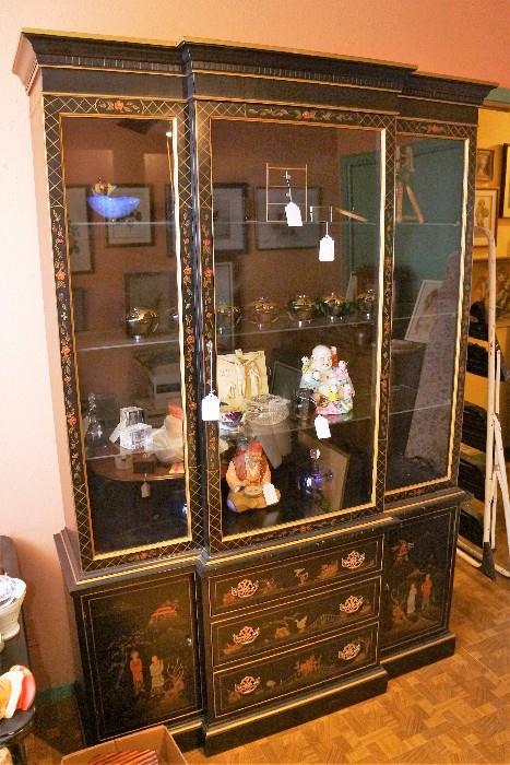 Lacquered china cabinet