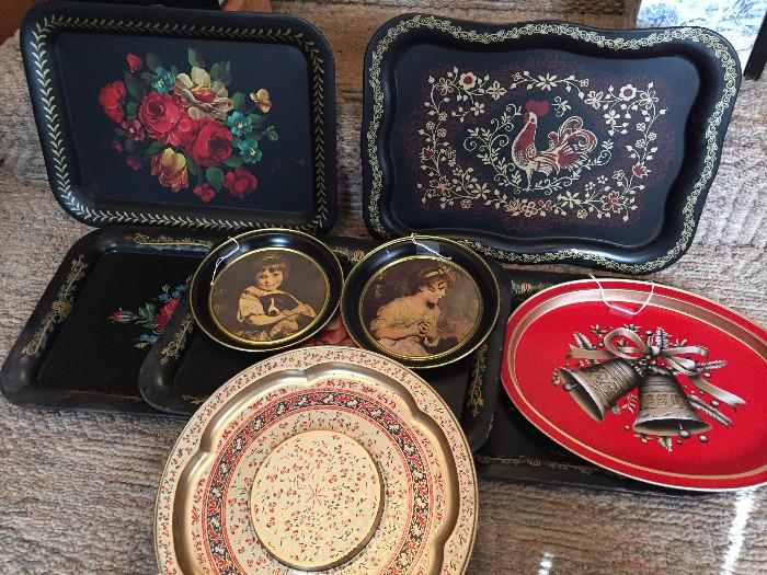 A sample of the metal tray collection!