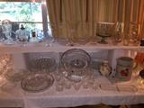 Is Anyone Looking For A Punch Bowl? This Punch Bowl Is A Must See! It Is Gorgeous And Would Be The Talk Of The Table. We Also Have An Extra Glass Punch Ladle.