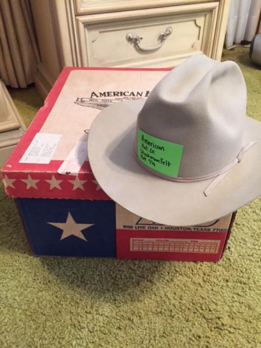 American Hat Co. Stockman Felt, Size 7 1/4